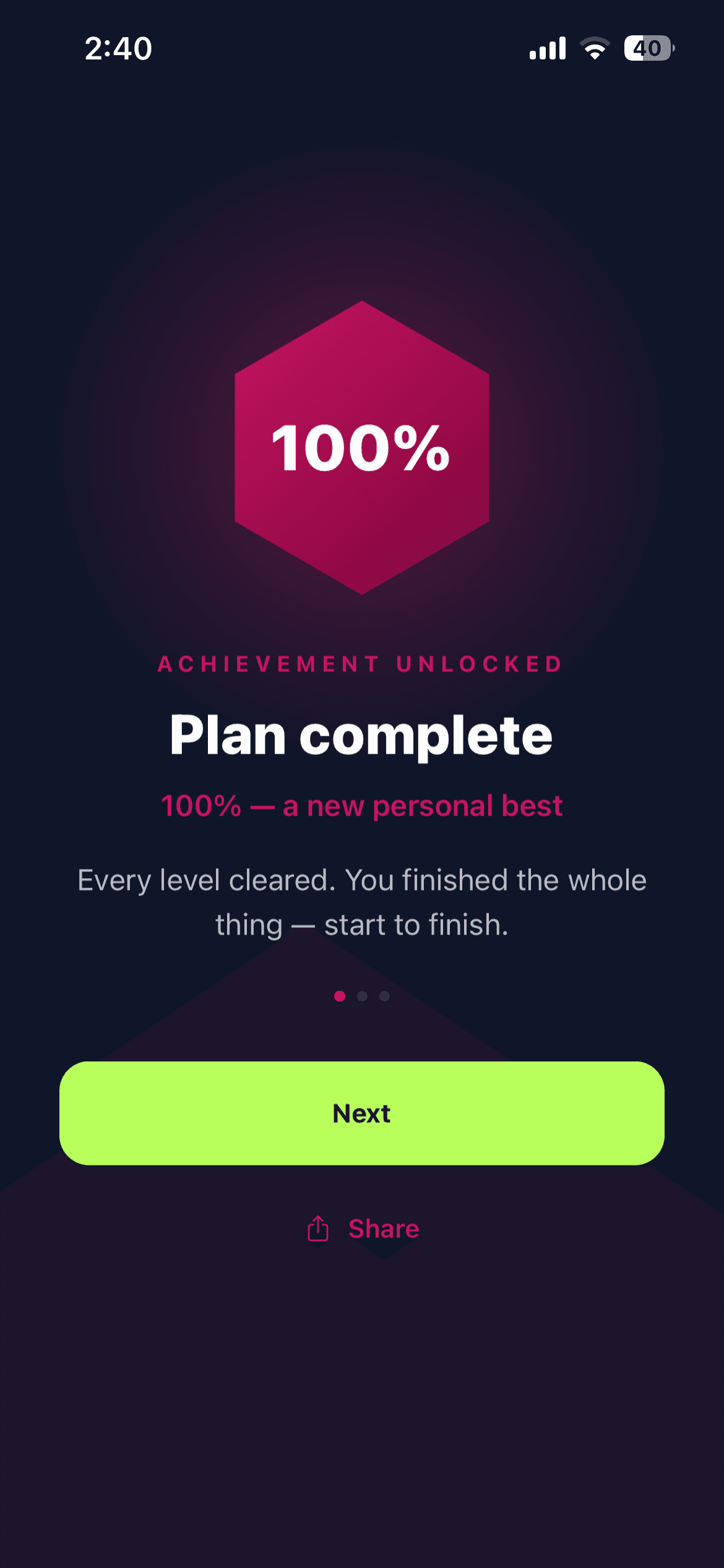 Achievement unlocked: plan complete